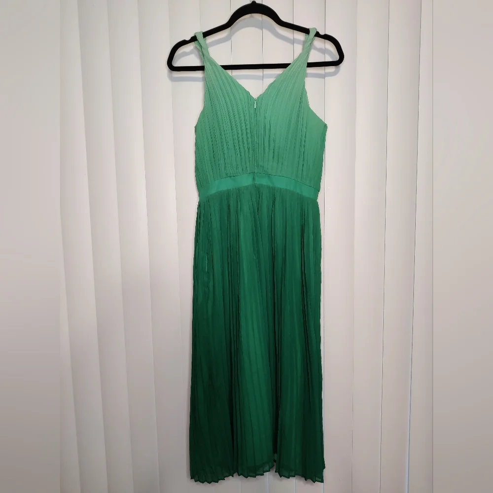NWT Banana Republic green ombre midi dress size 2 - Picture 2 of 4